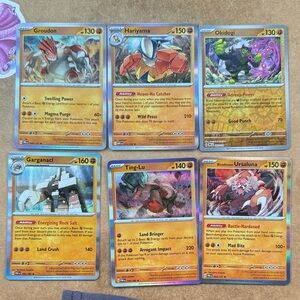 9 Pokemon Card Ground Set - Featuring Groudon and Bloodmoon Ursaluna *Rare*